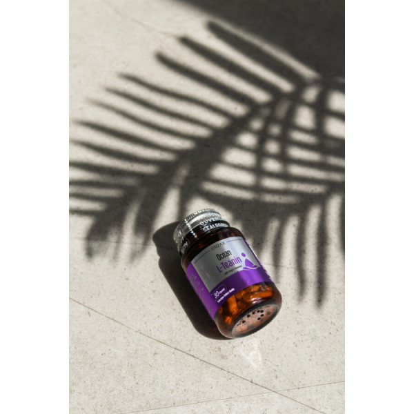 Дієтична добавка для покращення сну та зменшення нервової напруги з L-теаніном Orzax Ocean L-Teanin 200 мг, 30 капсул